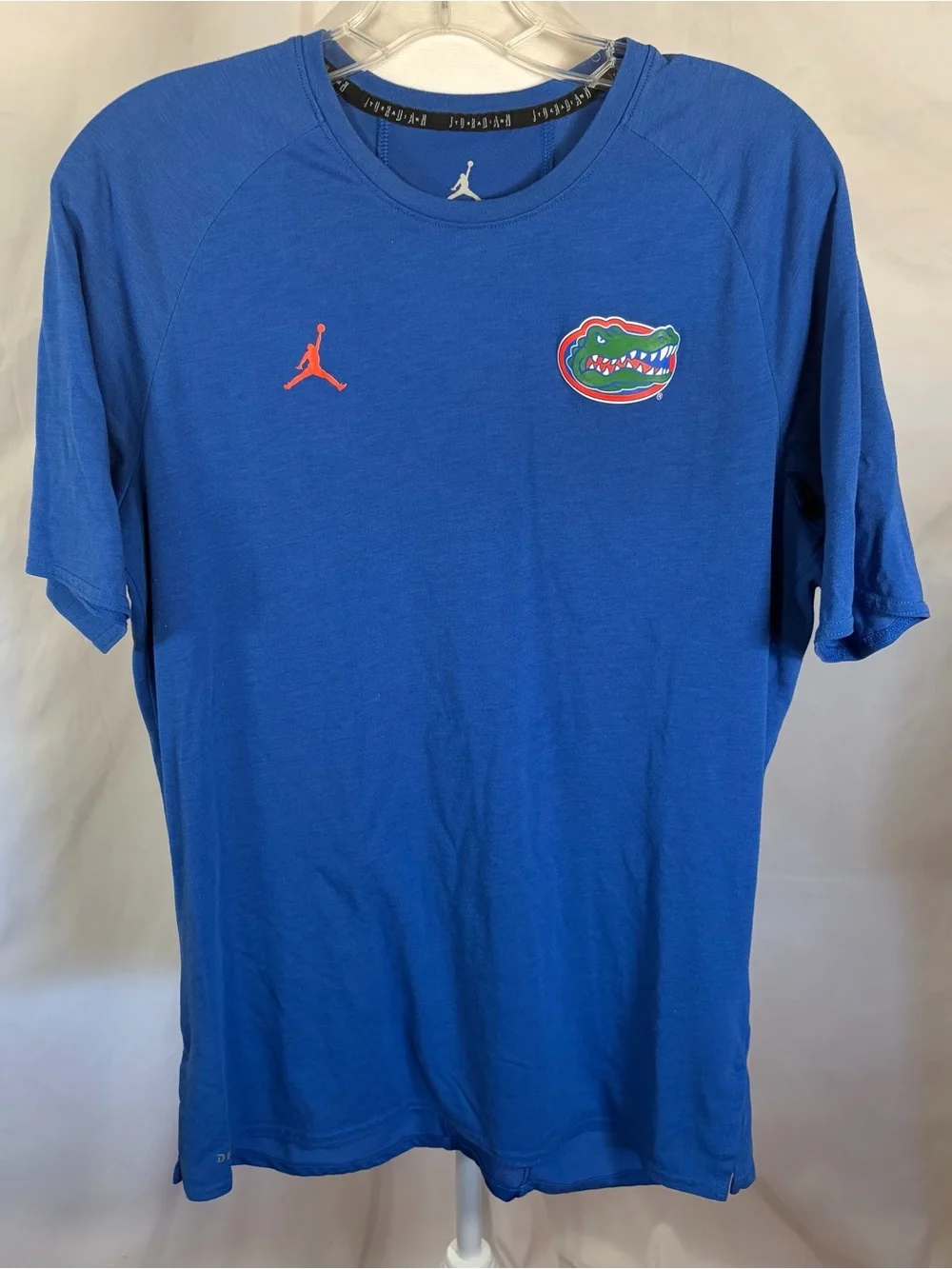 Jordan Florida Gators Dri-Fit Tee with Logo & Orange Jumpman Royal Blue Large
